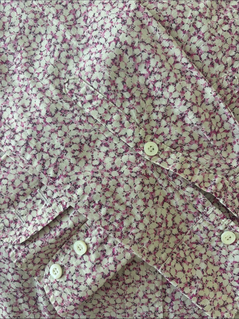 J. Crew Liberty Floral Button-Up Shirt in Pink and Cream